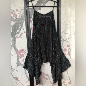 Bar iii black and white asymmetric dress